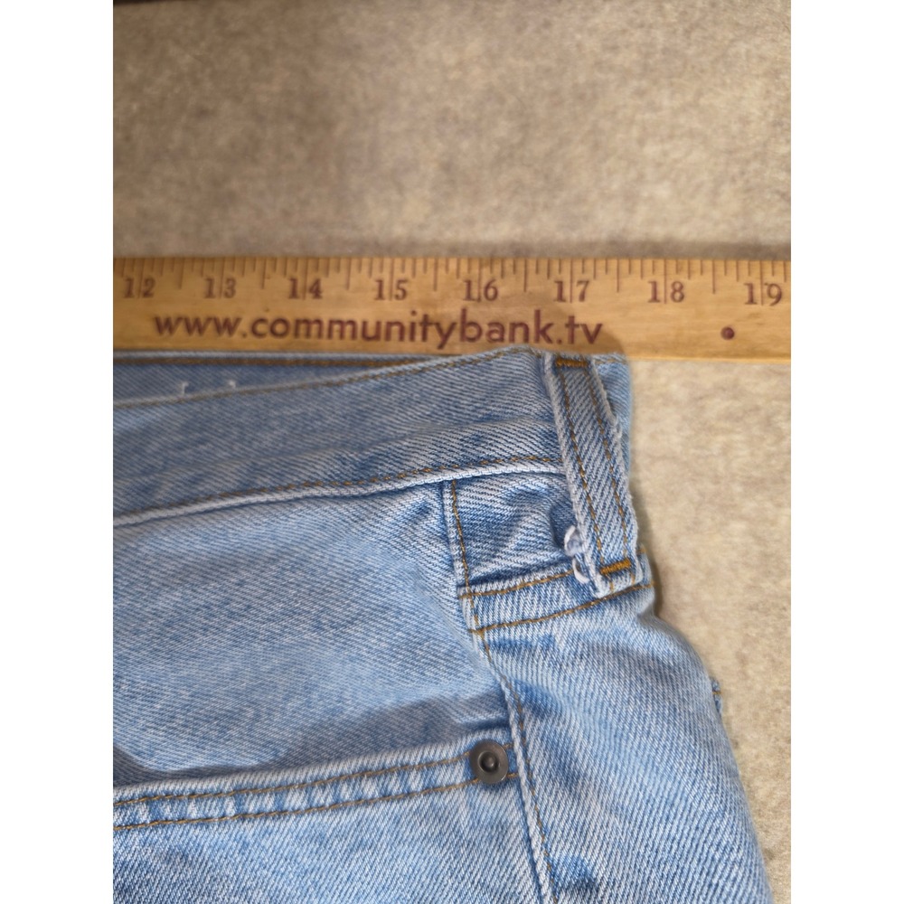 George Mens Regular Fit‎ Light Wash Blue Denim Jeans 34x30 GM08465 - Picture 3 of 6
